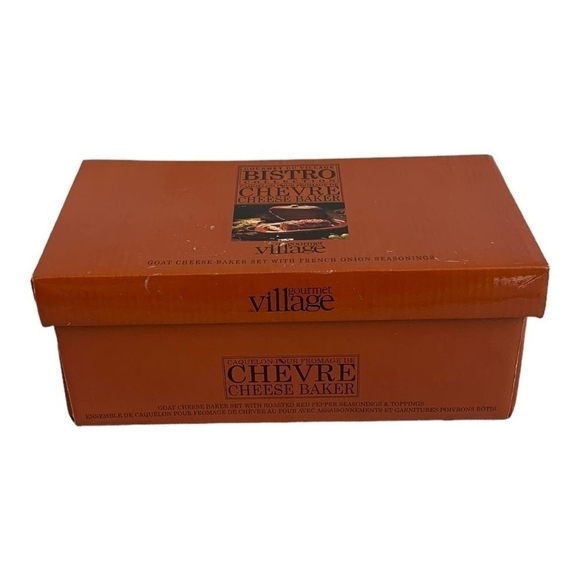 Bakeware Gourmet Du Village Orange Cheese Baker Ceramic Fromage BAKER CASSEROLE - Picture 5 of 5